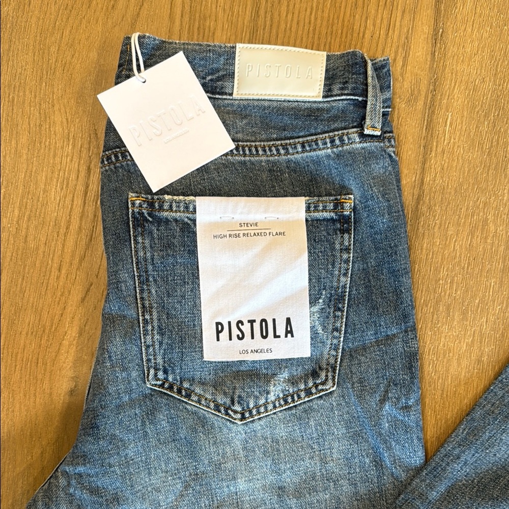 Pistola Blue Relaxed Jeans with Vintage-Inspired Wash